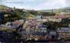 Panorama view of Waterfoot from Roughlee - coloured postcard